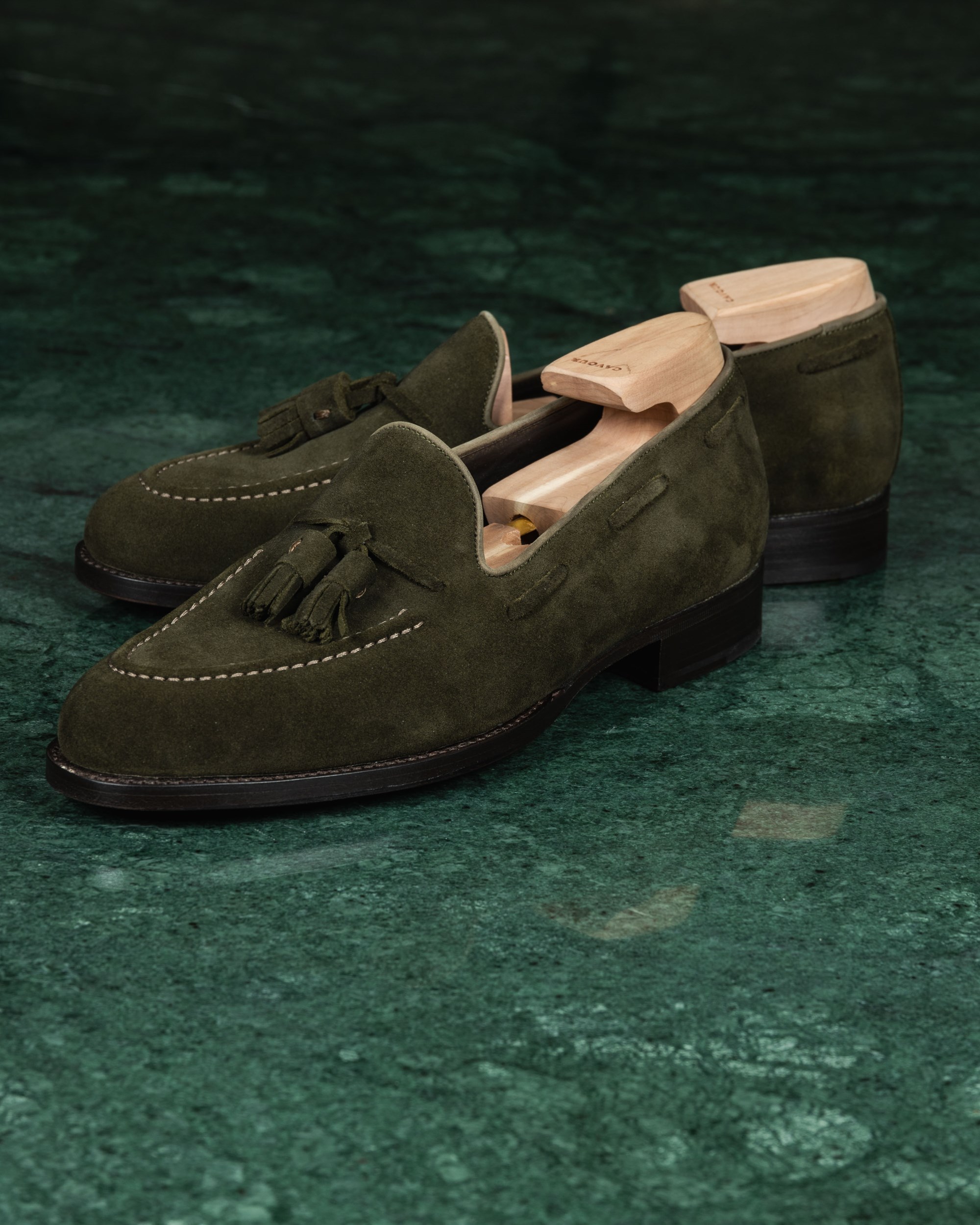 green loafers