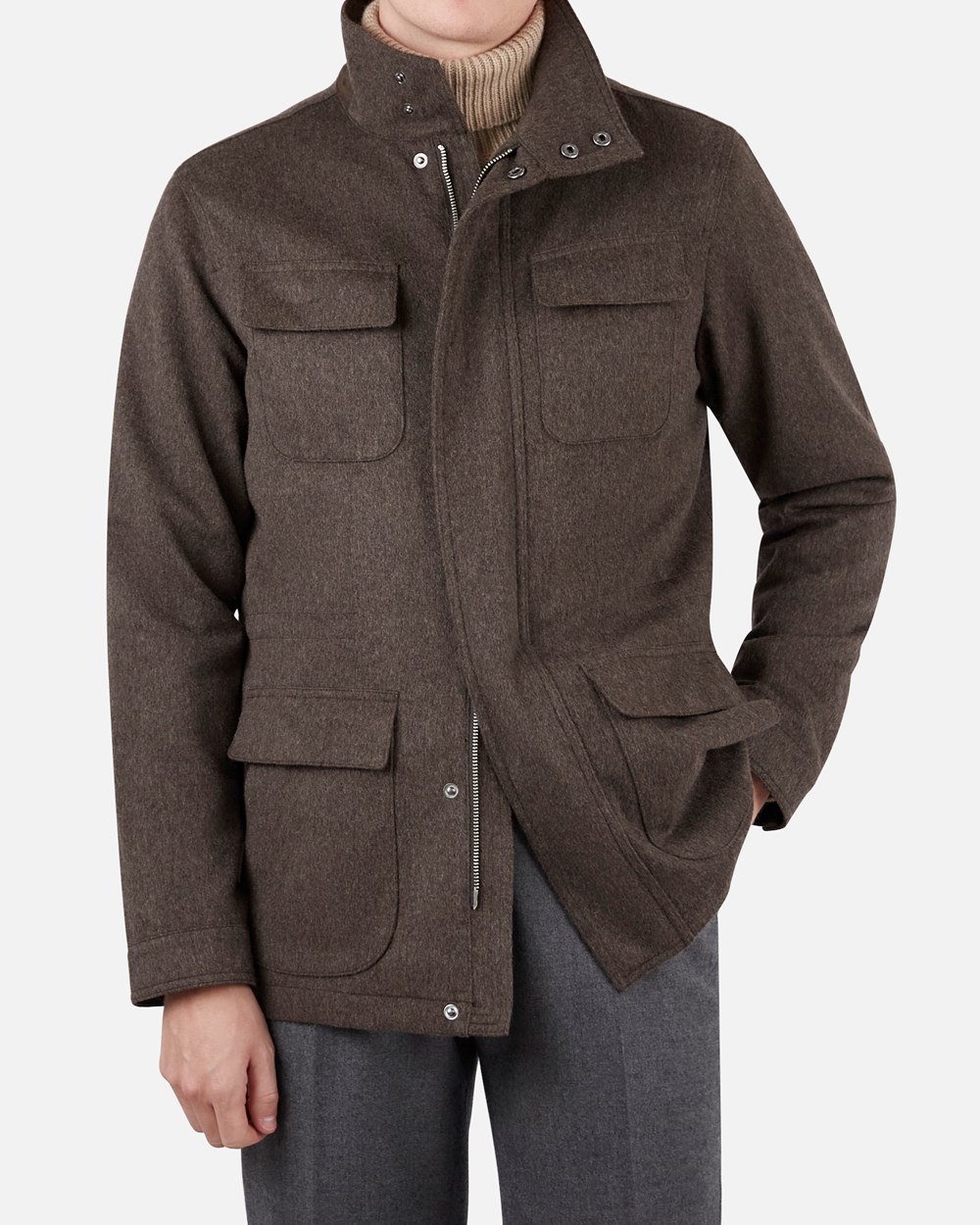 Winter Wool Cashmere Field Jacket